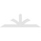 Ekena Millwork Richland Architectural Grade PVC Gable Bracket, 60"W x 20"H x 2"D x 4"F, 8/12 Pitch GBP060X20X0204RIC00 - alternate 2